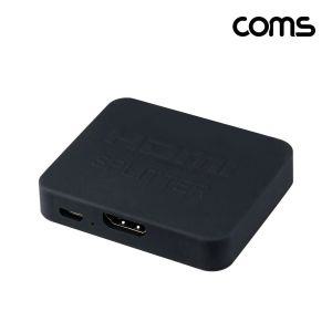 Coms HDMI 분배기 1:2 미니 4K 30Hz UHD USB 전원영상 모니터 비디오 HDMI12 PC 12 분배