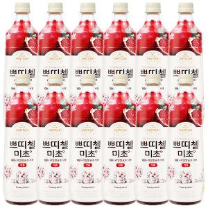 쁘띠첼 미초 석류 900ml x 12개 / 발효식초 과일발효식초 음료 홍초