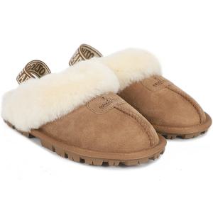 [정품] 오즈어그웨어 UGG 키즈 코케트 백스트랩 양털 슬리퍼 (OUW139EB-CHESTNUT)