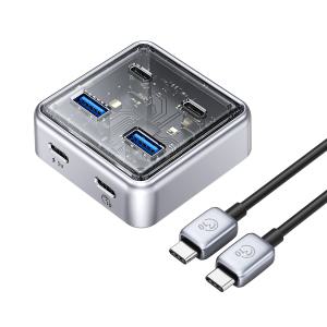 오리코 USB 3.0 2포트 Type-C 2포트 무전원&유전원겸용 USB3.2 Gen2 10Gbps 허브 1M XHJ2U2C-G2-10