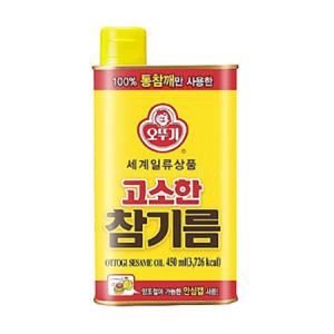 오뚜기 고소한 참기름 450ml x 1개