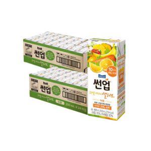 썬업 과일야채샐러드 녹황 200ML 48팩 /건강주스