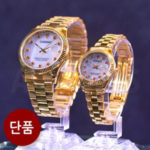 카리아노 프리미엄 24K 골드 금장 시계 남자 여자 남성 여성 남여 공용 커플 부모님 손목 시계 단품