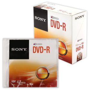 SONY 공DVD DVD-R 4.7GB 16x 10P DVDRW 공디브이디