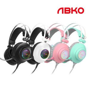 ABKO HACKER N550 ENC 가상 7.1 RGB 진동 헤드셋 블랙 [H@lu]