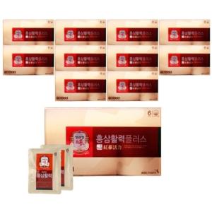 홍삼활력 플러스 40ml 30포 11개 정관장 면역력증진 피로개선 기억력개선