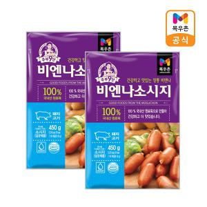 [목우촌] 주부9단 비엔나소시지 450g x2개