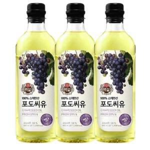 백설 포도씨유 900ml x 3개