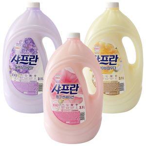 용기형 세탁 3가지향 옵션선택형 코튼향 섬유린스 세탁세제 코튼앤크림 빨래세제 3100ml 섬유유연제 샤프란