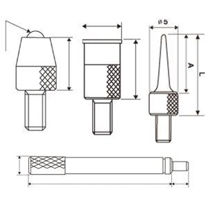 다이얼인디게이터-액세서리 21AAA255 21x25mm (1EA)공구 측정 인디게 게이터 게용품 측정용 용게 게악세서