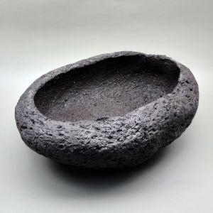 화산석 화분 - 타원 분재 중 25x16x10cm베란다분 미니분 인테리어분 꽃분 미니조 사무실책상분 사무실분 선