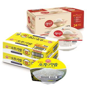 CJ 햇반 210g / 맛있는 오뚜기밥 210g x 24개