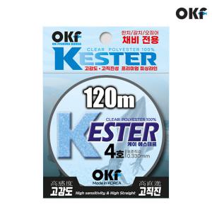 OK피싱 에스테르 라인 120m OKF-L301 한치 갈치 갑오징어 선상오모리그 목줄채비