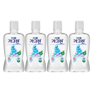 가그린 어린이 구강청결제, 사과향, 380ml, 4개