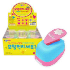 종이나라 모양 펀치 6종 세트(대)-1 펀칭기 종이 카드 다꾸 꾸미기 타공 2.6cm 다이어리 스크랩북