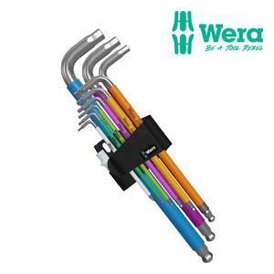 Wera 베라 3950/9 컬러 엘렌치 세트 스텐 육각 mm타입