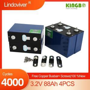 100% Kingbo Power CALB L148F88A, Lindoviver lifepo4 프리즘 배터리 셀, 3.2V 88Ah, 4PCs, 최고 품질, 신