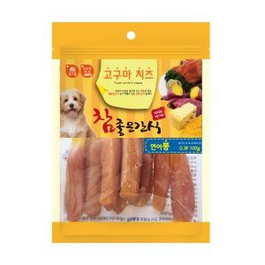 참좋은간식 첨가물ZERO  고구마 치즈 연어봉100g 