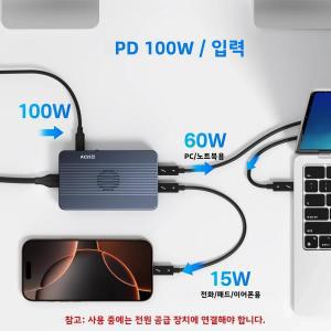 Acasis 듀얼 베이 USB-C 썬더볼트 SSD 케이스 도킹 스테이션, M.2 NVME 레이드 모드 인클로저, HDMI 4K 60H