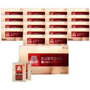 홍삼활력 플러스 40ml 30포 19개 정관장 면역력증진 피로개선 기억력개선