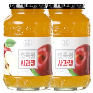 초록원 사과잼 1kgx2병 2kg 사과쨈 대용량 국산사과