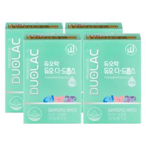 듀오락 듀오 디 드롭스 아기 유산균 비타민D 7.5ml X4