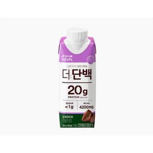 [제이알인터내셔널] 빙그레 더단백 드링크 초코 프로틴음료 250ml 18개 1박스