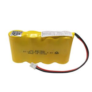 (KFI인증) 소방배터리 유도등배터리 4.8V SC1300mAh(1x4)-H22L 예비전원