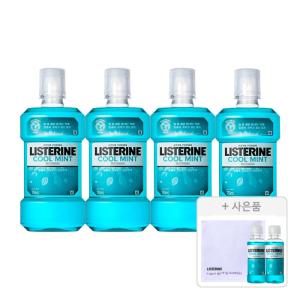 리스테린 쿨민트, 750ml, 4개 + 증정(쿨민트 100ml, 2개 + 타올, 1개)