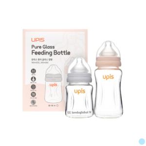 유피스 유리 젖병 세트 180ml + 260ml 아기 선물