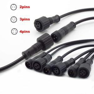 1 Pair 2Pin 3Pin 4Pin IP65 DC 커넥터 케이블 LED 빛 스트립에 대 한 방수 ire 플러그 남성 여성 잭 어댑