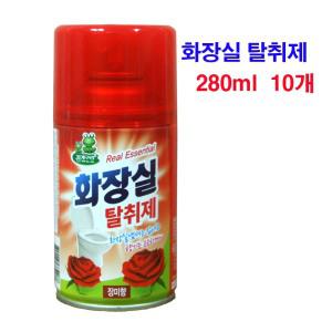 트리프로그 자동분사기용 캔 화장실 장미향 280ml 10개