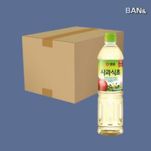 [샘표] 샘표 사과식초 무합성향 900ml 1박스 대용량 (15개) .