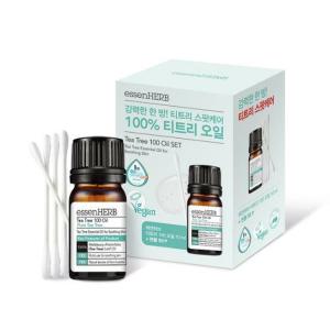 에센허브 티트리 100 오일 10ml 기획(+면봉 50P 증정)