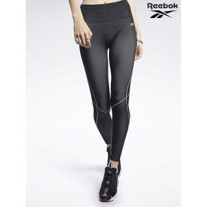 [리복] Reebok 여성 블랙 트레이닝 WOR MYT 심리스 7/8부 레깅스 REPA1F905BK