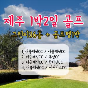 제주도골프/제주골프패키지/1박2일일정/골프텔포함/더클래식/부영/한라산/에버리스CC/선택/우도사랑투어