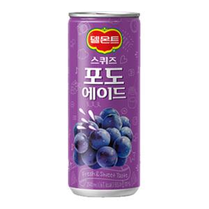 롯데칠성 스퀴즈 포도에이드 240ml 30캔 음료수 캔음료