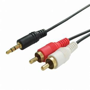 대원TMT 3.5mm 스테레오 to 2RCA 3극 스테레오 오디오 케이블 3M DW-ST2RCA-3M