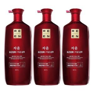 리엔 자윤 오리엔탈 모근강화 지성 샴푸 950mL x 3개