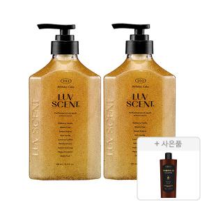 럽센트 스크럽워시 벌스데이케이크 라즈베리바닐라향 500ml, 2개 + 증정(케라시스 프로폴리스 데미지 리페어 샴푸, 180ml, 1개)