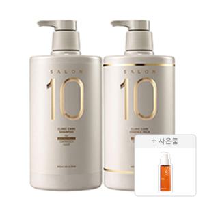 미쟝센 살롱10 샴푸, 극손상, 990ml, 1개 +에센스팩, 990ml 극손상, 1개+증정 (퍼펙트 세럼 오리지널, 2ml, 1개)