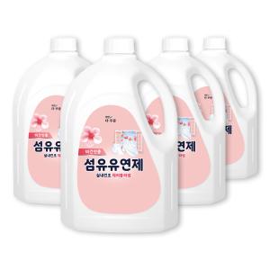 더푸룸 비건 아토피인증 실내건조 섬유유연제 체리블라썸향, 2.5L 4개