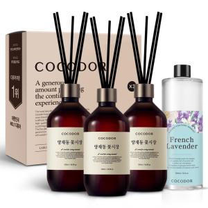 코코도르 프리미엄 디퓨저 500ml 3개입 + 리필액 500ml