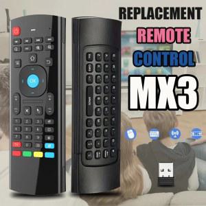 리모컨 IR 미니 스마트 2 4GHz TV용 학습 안드로이드 마우스 박스 키보드 MX3 PC 무선 에어 TV