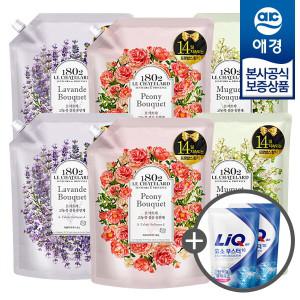 [비밀특가] 르샤트라 고농축 섬유유연제 리필 1.6L x6개 (+세제300ml 2개증정)