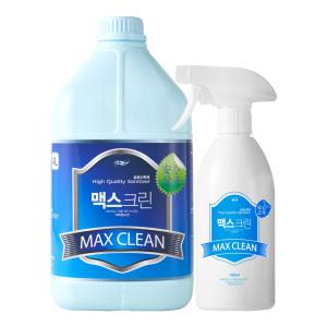 코로나 잡는 맥스크린 살균제 소독제 500ml 2개 + 사은품 / 4L / 20L 대용량 말통 코로나-19 99.9% 살균