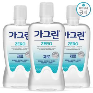 동아제약 가그린 제로 750ml 3개