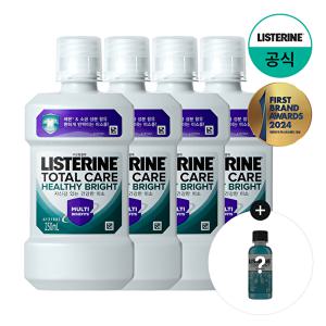 [리스테린][쿨민트100ml증정] 리스테린 헬씨 브라이트 250ml x4