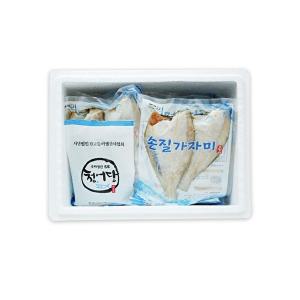 [안동맛자반][특대사이즈] 국내산 손질 가자미 250g*11팩 / 총 22미