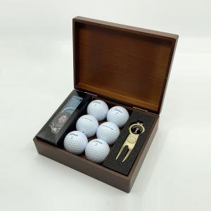 [선물포장+원목케이스 인쇄 무료] [SET] Titleist 타이틀리스트 PRO V1 골프공 원목 선물세트 6구-431(W)